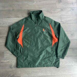 Miami Hurricanes Quarter-Zip Windbreaker - Medium